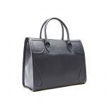 Icon bag in blue nappa leather woman