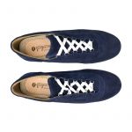 blue suede sneakers, hand made in Italy, elegant mans' by Fragiacomo
