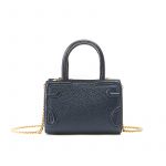 Micro Icon bag in blue moose leather woman