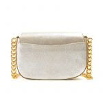 Postino bag in gold burma leather with gold accessories woman