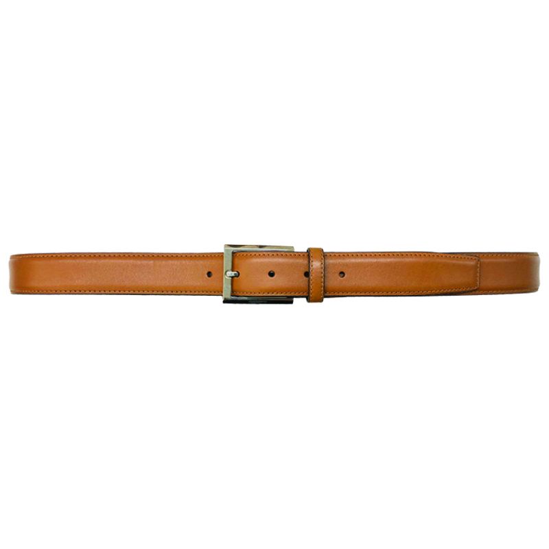Elegant Leather Belt for man in genuine calf leather, handmade in Italy by Fragiacomo