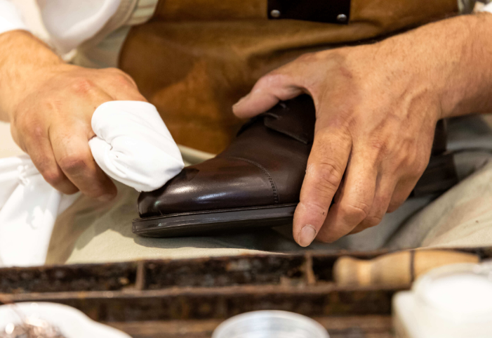 Craftsman-with-dark-brown-derby-shoes